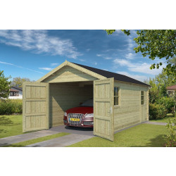 Outdoor Life Products | Garage Yarik 380 x 540 | Geïmpregneerd | Olijfgroen